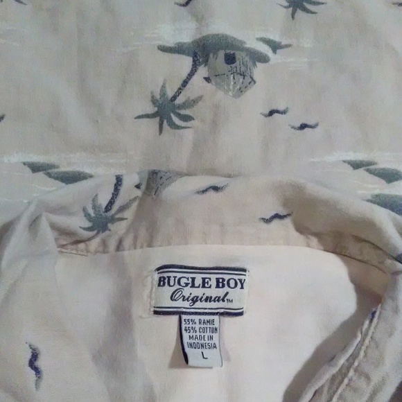 Bugle Boy Original men's short sleeve button up LG - Picture 4 of 4